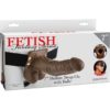 Fetish Fantasy Series Hollow Strap-On Dong With Balls Brown 7 Inch