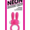 Neon Silicone Rabbit Ring Waterproof Pink