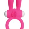 Neon Silicone Rabbit Ring Waterproof Pink