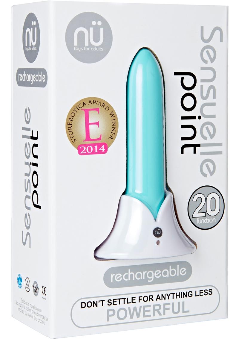 Nu Sensuelle Point 20 Function Rechargeable Vibe Teal Blue