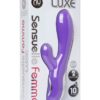 Nu Sensuelle Femme Luxe 10 Function Dual Moter Rechargeable Silicone Vibe Waterproof Purple