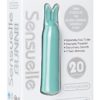 Nu Sensuelle Bunnii 20 Function Silicone USB Rechargeable Vibe Waterproof Teal Blue