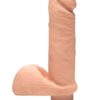 The D Perfect D Vibrating Dual Dense Ultraskyn Dong With Balls Waterproof Vanilla 7 Inch
