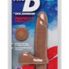 The D Perfect D Vibrating Dual Dense Ultraskyn Dong With Balls Waterproof Caramel 7 Inch