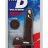The D Perfect D Vibrating Dual Dense Ultraskyn Dong With Balls Waterproof Chocolate 7 Inch