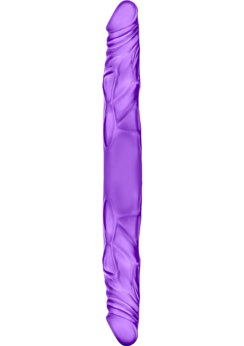B Yours Double Dildo Jelly Purple 14 Inch