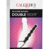 Silicone Beaded Double Rider Anal Probe Cockring Black