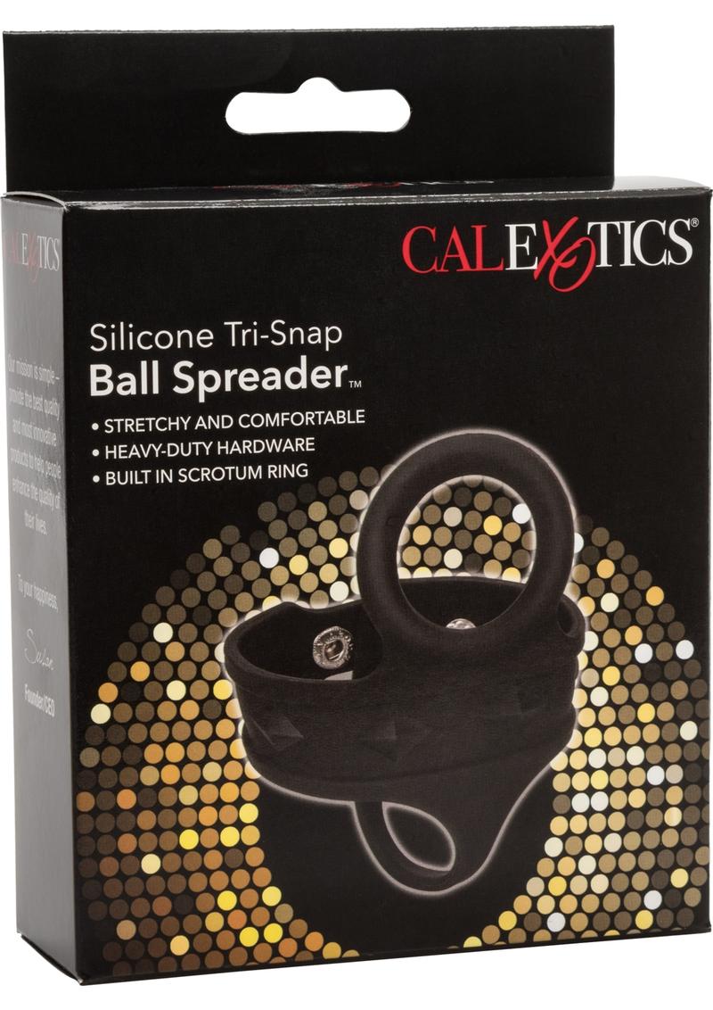 Silicone Tri-Snap Ball Spreader Black