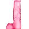 B Yours Sweet N Hard 04 Realistic Dong With Balls Pink 7.7 Inch