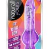 Naturally Yours Mr. Right Now Jelly Vibrator Waterproof Purple 6.5 Inch