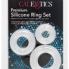 Premium Silicone Cock Ring Set Clear