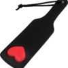 Rouge Leather Paddle With Heart