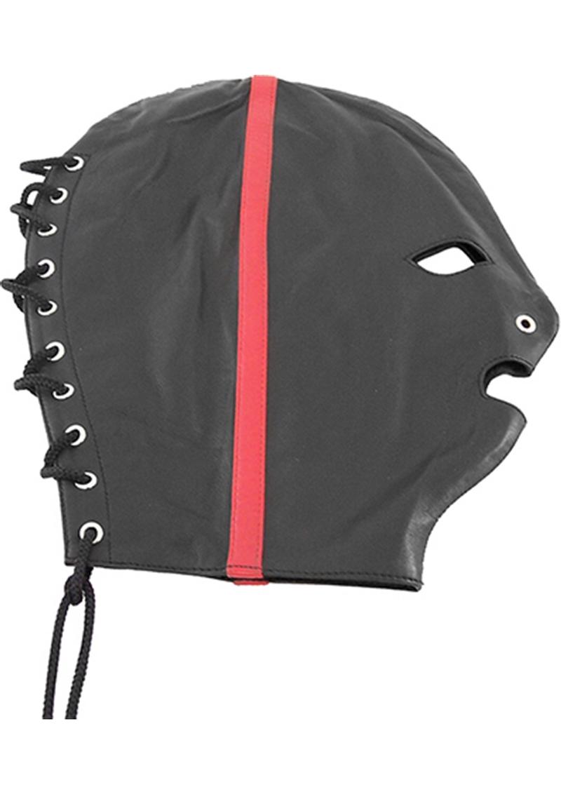 Rouge Leather Mask Black And Red