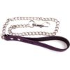 Rouge Leather Lead Chain Purple