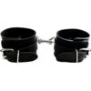 Rouge Rubber Wrist Cuffs Adjustable Black