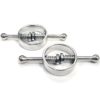 Rouge Metal Nipple Clamps In Clamshell Silver