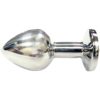 Rouge Jewelled Anal Butt Plug Small Stainless Steel Clear Jewel