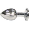 Rouge Anal Butt Plug Stainless Steel Large