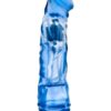 B Yours Vibe 06 Realistic Vibrating Jelly Dong Waterproof Blue 9 Inch