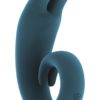 Mjuze The Lithe Silicone USB Rechargeable Dual Stimulation Waterproof Blue