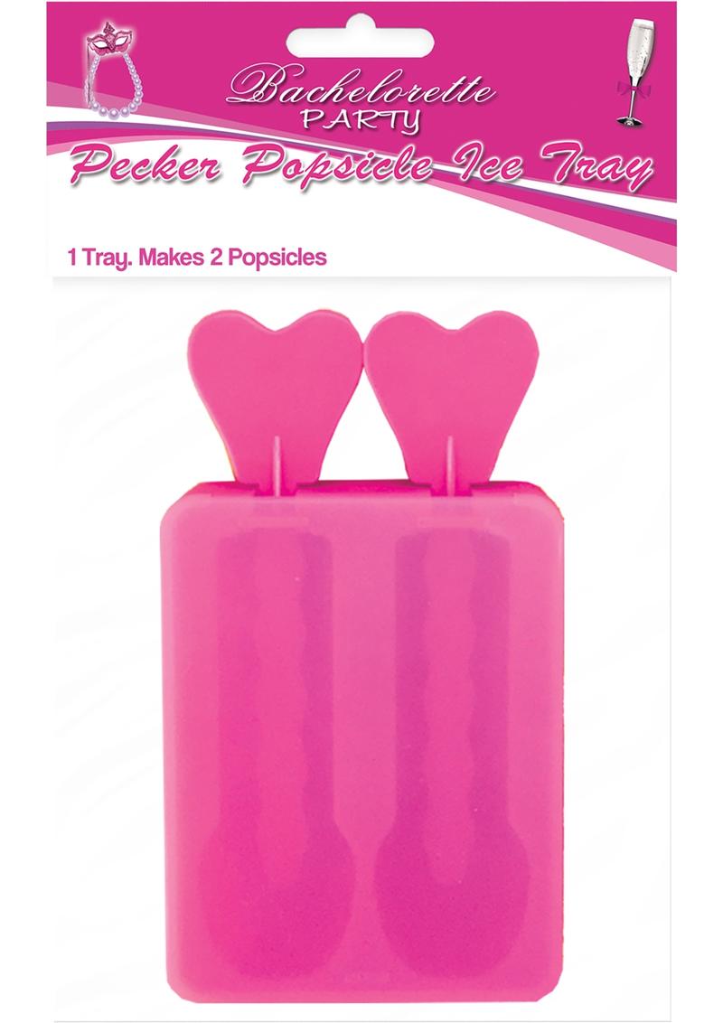 Bachelorette Party Pecker Popsicle Ice Tray 2 Molds Pink