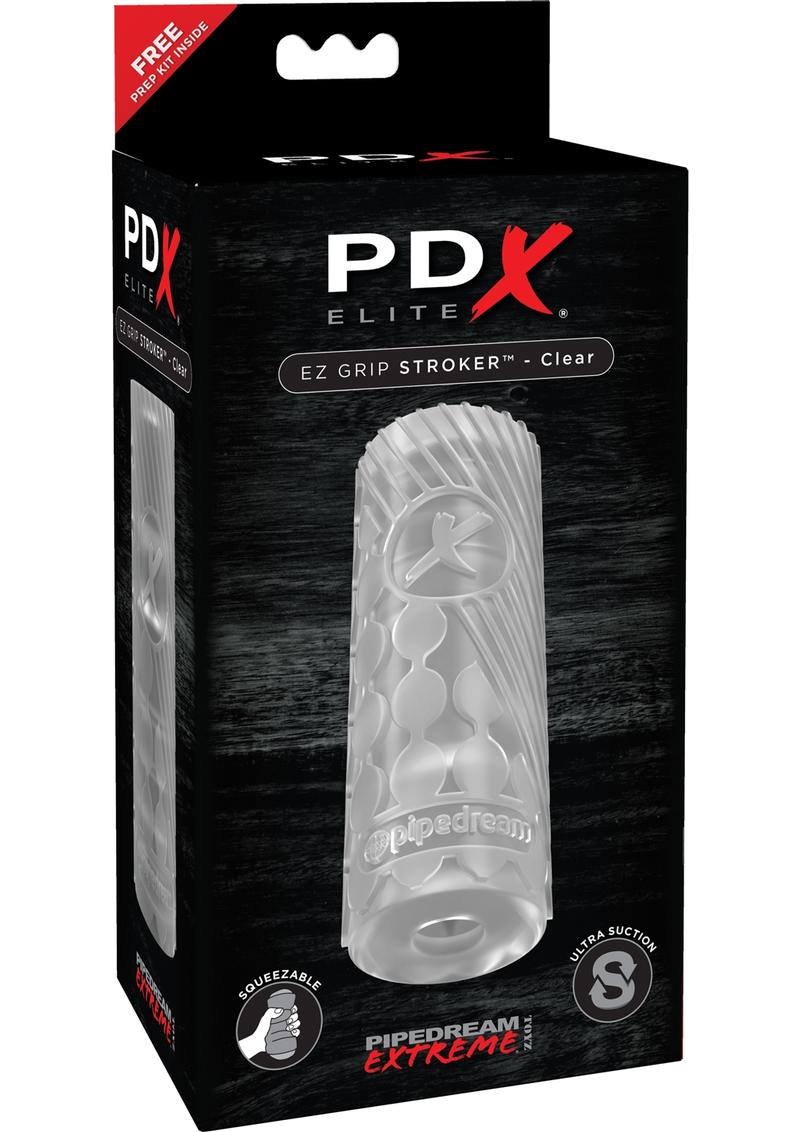 PDX Elite EZ Grip Stroker Clear