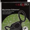 Maximizer Enhancer Silicone Erection And Scrotum Enhancer Cock Ring Black