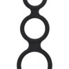 Maximizer Enhancer Silicone Erection And Scrotum Enhancer Cock Ring Black