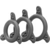 Pro Series Silicone Ring Set Grey 3 Sizes Per Pack