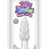 Jelly Rancher T Plug Ripple Clear 4.3 Inch