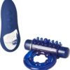 Nu Sensuelle 15X Wireless Remote Control Rechargeable Bullet Ring Waterproof Blue