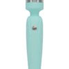 Pillow Talk Cheeky Silicone USB Rechargeable Massager Wand With Swarovski Crystal Teal