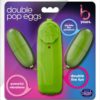 B Yours Double Pop Eggs With Remote Waterproof Lime