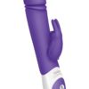 The Thrusting Rabbit USB Rechargeable Clitoral Stimulation Silicone Vibrator Splashproof Purple
