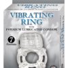 Vibrating Ring With Lubricated Condom Pulsating Erection Keeper Crystal