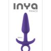 Inya Prince Silicone Butt Plug Small Purple 4.5 Inch