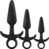 Renegade Men`s Tool Kit Silicone Anal Plug Set Black 3 Sizes