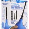 Clean Stream Premium One-Way Anal Douche Set Blue