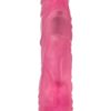 Glow Dicks The Drop Glow In The Dark Realistic Vibrator Waterproof Pink 8.5 Inch