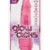 Glow Dicks The Banger Glow In The Dark Realistic Vibrator Waterproof Pink 9 Inch