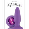 Glams Silicone Anal Plug Purple Gem