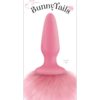 Bunny Tails Silicone Anal Plug Pink 6.7 Inch