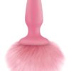 Bunny Tails Silicone Anal Plug Pink 6.7 Inch