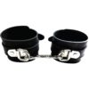 Rouge Rubber Ankle Cuffs Adjustable Black