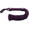 Rouge H Style Handle Leather Flogger Purple