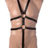 Strict Male Full Body Harness Adjustable Straps Black