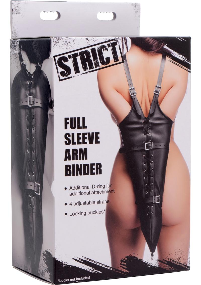 Strict Full sleeve Arm Binder Adjustable Restraint Straps Black