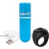 Vooom Wireless Remote Control Silicone USB Rechargeable Bullet Waterproof Blue