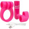 Charged Combo USB Rechargeable Silicone Kit 1 Waterproof Pink