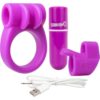 Charged Combo USB Rechargeable Silicone Kit 1 Waterproof Purple